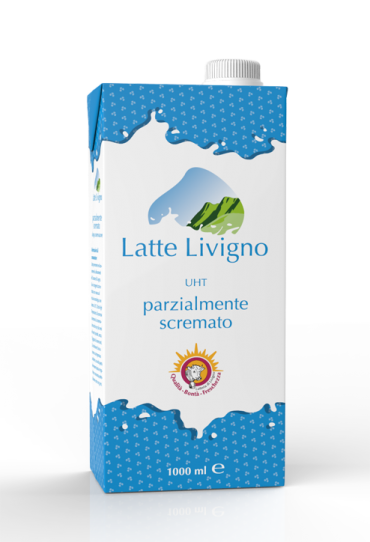 Latte Livigno Uht Parzialmente Scremato conf 12 lt.