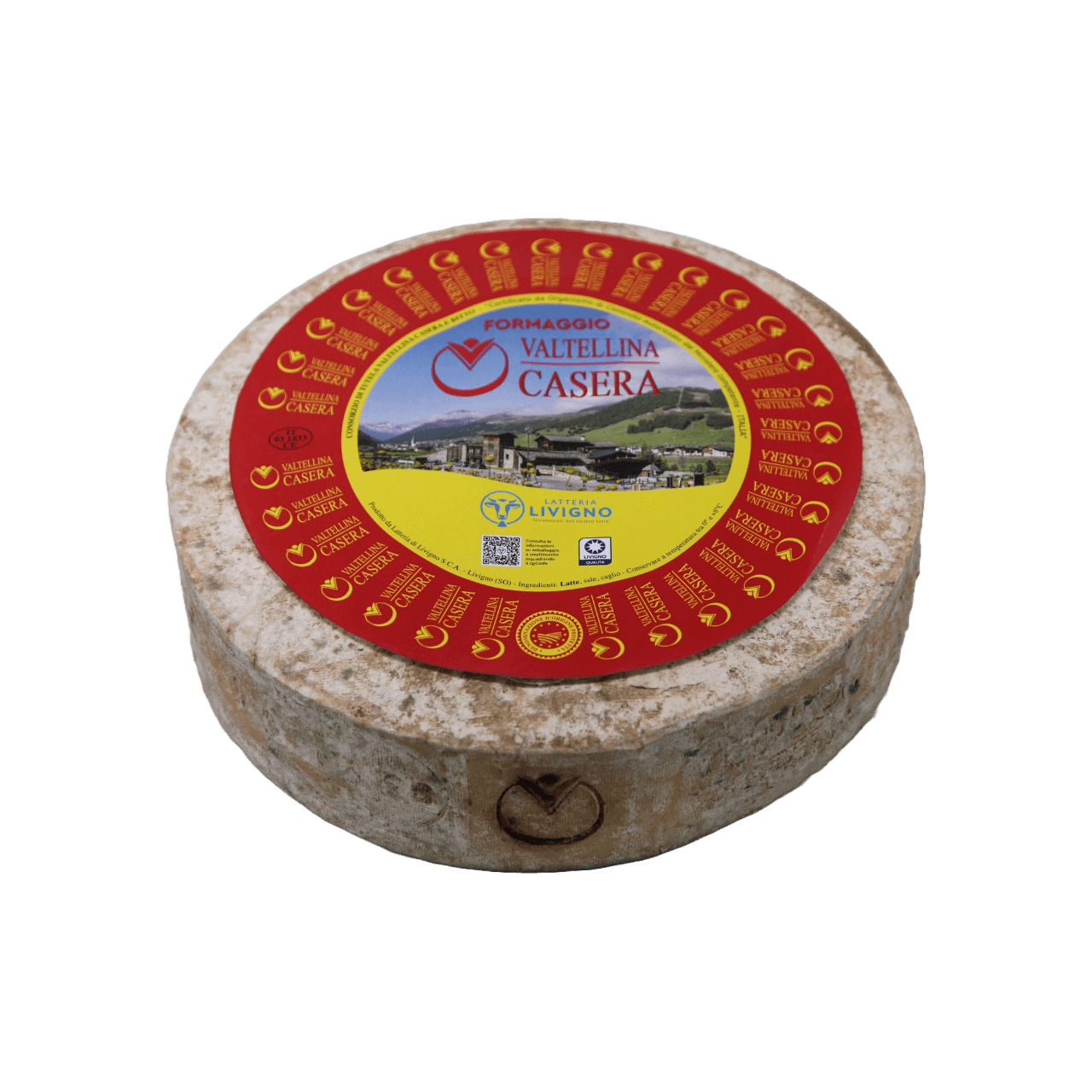 Formaggio Valtellina <br/> Casera D.O.P. Stagionato <br/> da 8 a 18 mesi